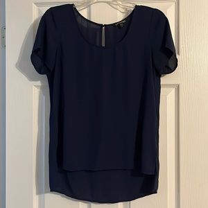 Blue half sleeve top